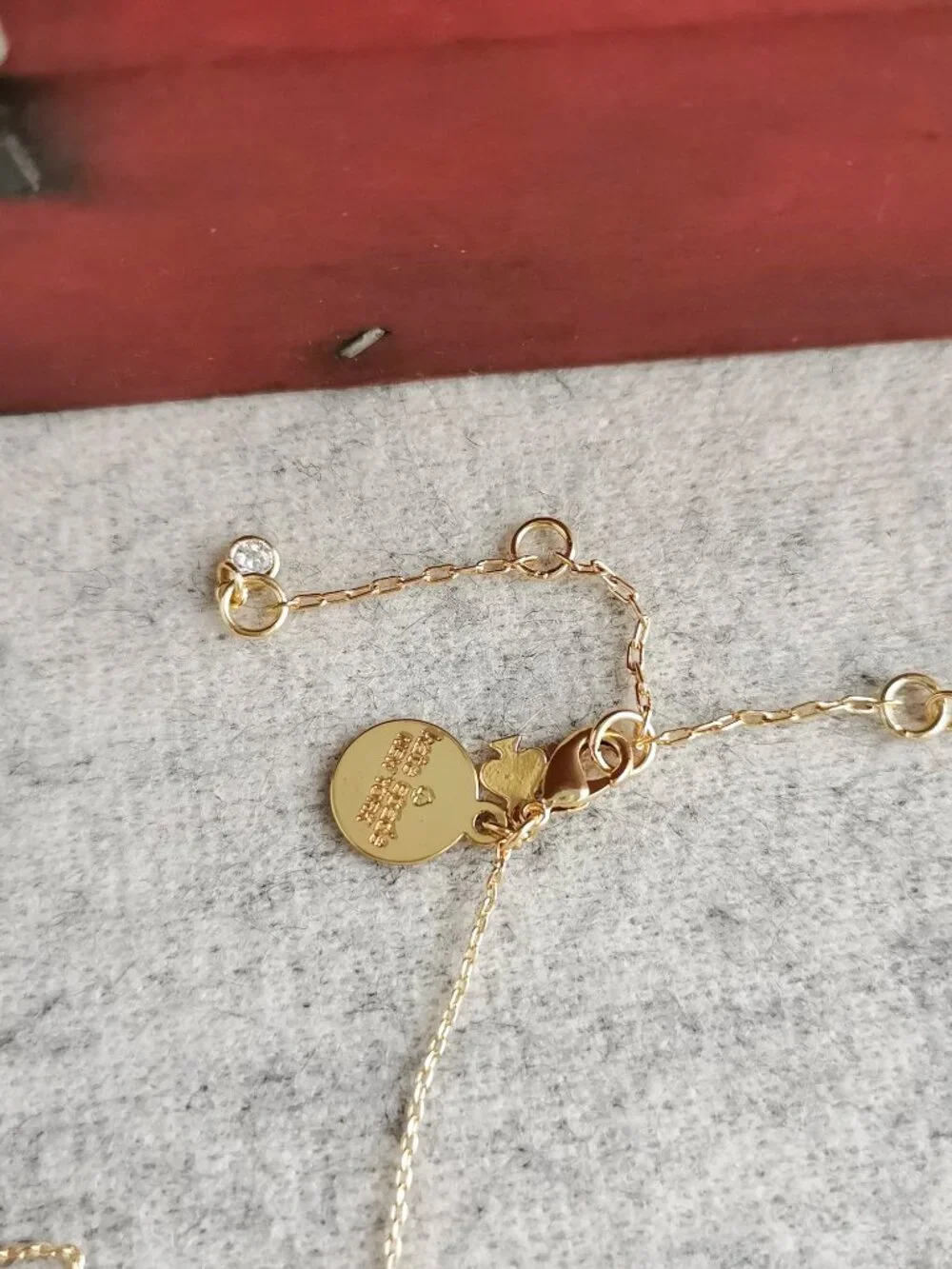 Kate Spade Disney Minnie Necklace - Gold & Clear